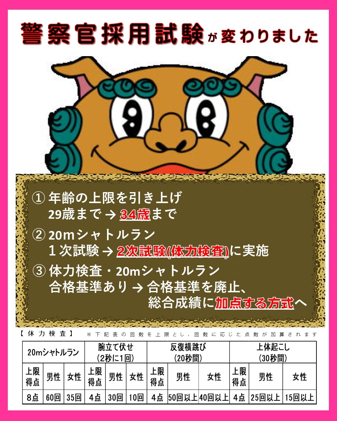 試験制度変更チラシ